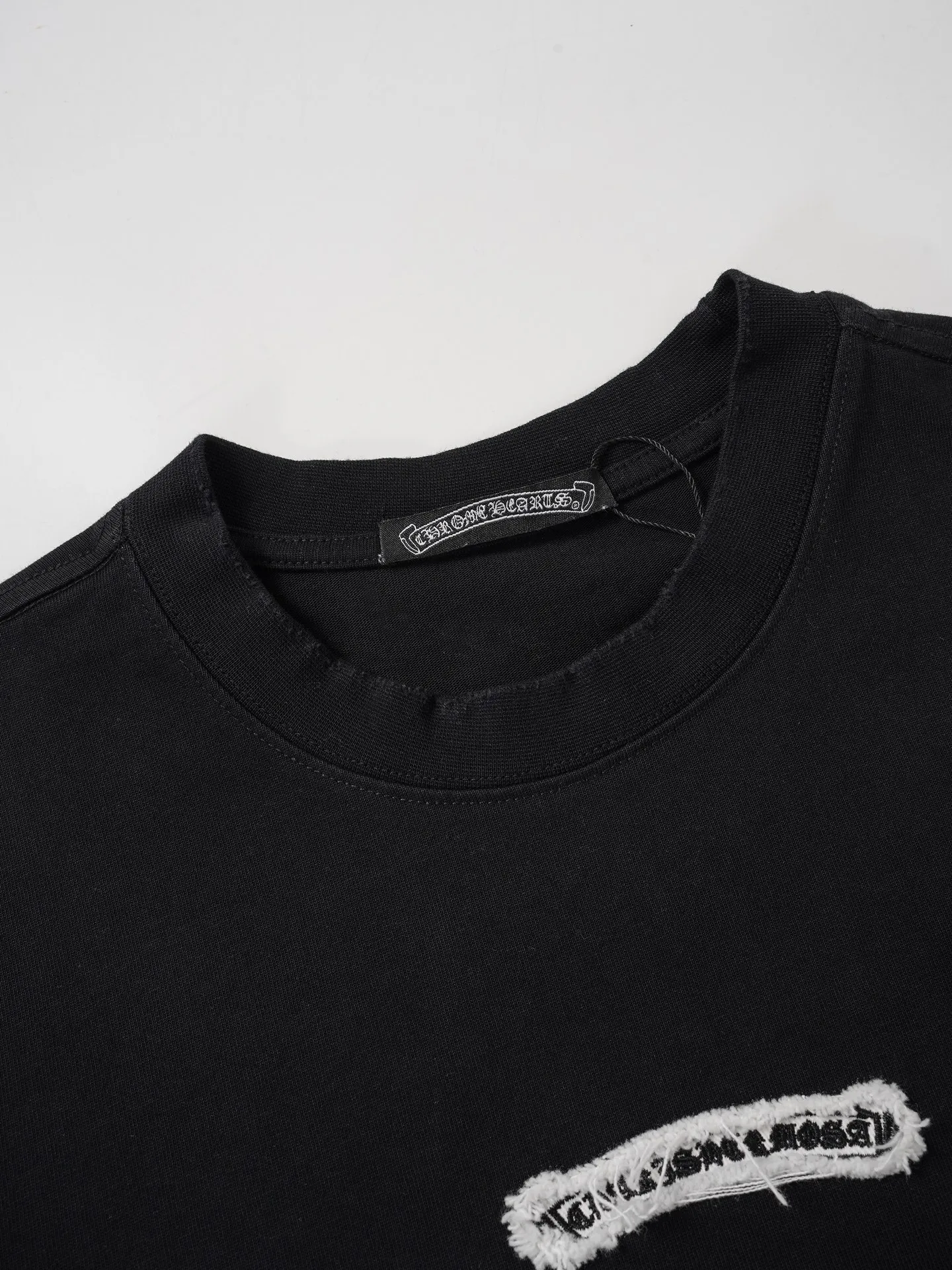 Chrome Hearts/ T ， ， ， ！！ ， ！ # ， ； 。 oversize ， ！ ， ！ “ ” 💏 :Black White Size:S-XL